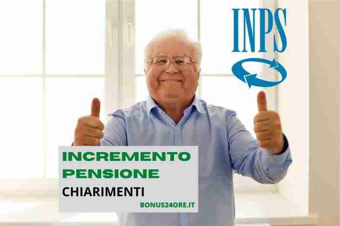Incremento pensione