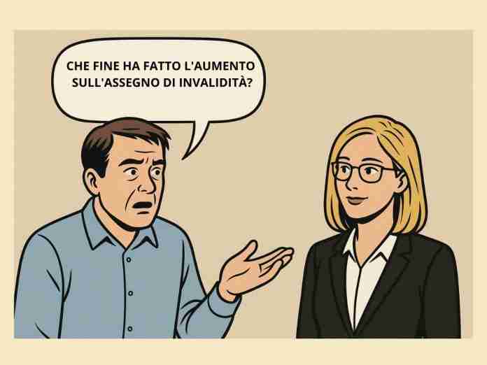 Fumetto di un uomo che fa una domanda ad una donna