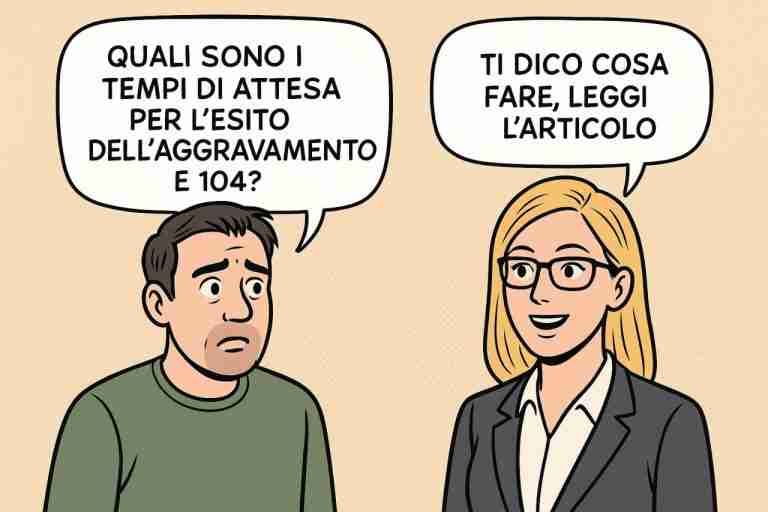 Tempi di attesa per domanda di aggravamento e 104: cosa succede davvero quando si invia la domanda