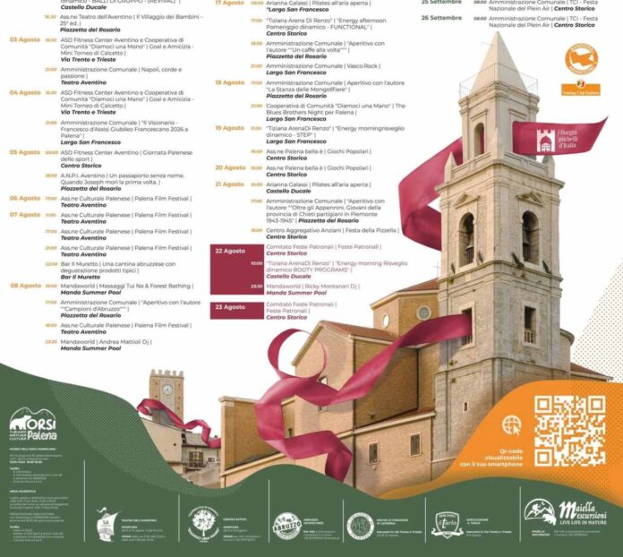 Estate 2026 Palena Abruzzo